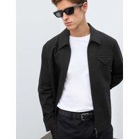 Autograph Textured Harrington Jacket Black