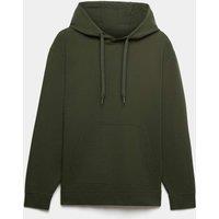 M&S Ultimate Cotton Rich Hoodie Dark Khaki