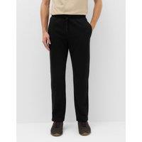 M&S Cotton Rich Straight Leg Joggers Black