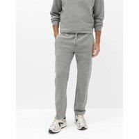 M&S Cotton Rich Straight Leg Joggers Grey Marl