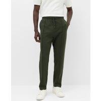 M&S Ultimate Cotton Rich Straight Leg Joggers Dark Khaki
