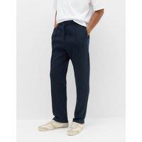 M&S Ultimate Cotton Rich Straight Leg Joggers Navy