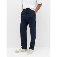 M&S Ultimate Cotton Rich Straight Leg Joggers Navy