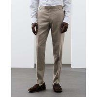 Autograph Tailored Fit Wool Blend Suit Trousers Neutral
