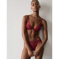Autograph Lace with Silk Wired Plunge Bra A-E Claret