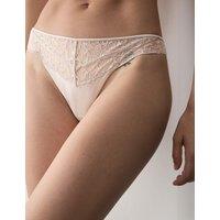 Autograph Silk & Lace Brazilian Knickers Light Beige