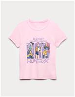 Pure Cotton K-Pop Demon Hunters Fitted Crop Top (6-16 Yrs)