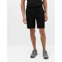 M&S Cotton Rich Ultimate Mid Length Shorts Black