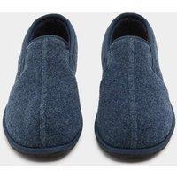 M&S Fleece Lined Lounge Slippers Navy