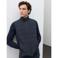 Autograph Regular Fit Cotton Rich Hybrid Gilet Dark Navy
