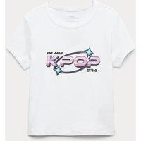 M&S Pure Cotton K-Pop Demon Hunters T-Shirt (6-16 Yrs) Ecru Mix