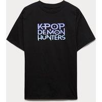 M&S Pure Cotton K-Pop Demon Hunters T-Shirt (6-16 Yrs) Black