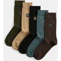 M&S 5 Pack Cool & Fresh Outdoor Cotton Rich Socks Multi