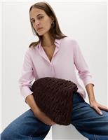 M&S Collared Button Through Shirt English Rose