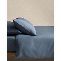 M&S Stay Cool Lyocell Rich Bedding Set Slate Blue