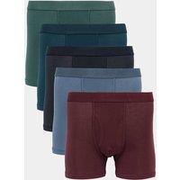 M&S 5 Pack Pure Cotton Stretch Trunks Multi