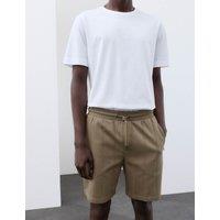 Autograph Regular Fit Cotton Rich Drop Needle Shorts Sable