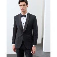 Autograph Tailored Fit Performance Tuxedo Jacket Black