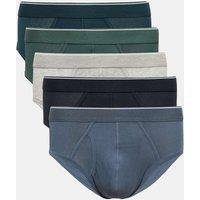 M&S 5 Pack Cotton Stretch Briefs Multi