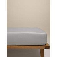 M&S Egyptian Cotton 400 Thread Count Silky Deep Fitted Sheet Dove