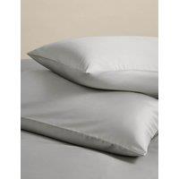 M&S 2 Pack Egyptian Cotton 400 Thread Count Silky Pillowcases Dove