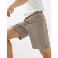 Goodmove Regular Fit Stretch 9 inch Sports Shorts Mocha