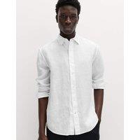M&S Relaxed Fit Pure Linen Shirt White