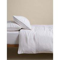 M&S Pure Linen Bedding Set White