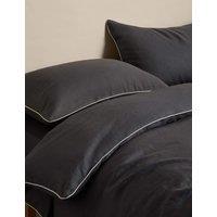 M&S Pure Linen Bedding Set Charcoal