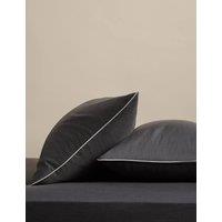 M&S 2 Pack Pure Linen 190gsm Pillowcases Charcoal
