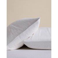 M&S 2 Pack Pure Linen Pillowcases White
