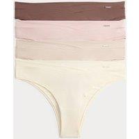 Autograph 4pk Flexifit Brazilian Knickers Medium Brown