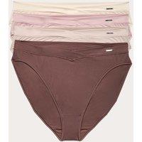 Autograph 4pk Flexifit High Leg Knickers Medium Brown