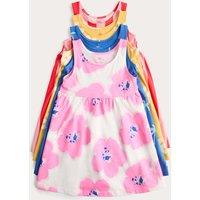 M&S 4 Pack Pure Cotton Floral Dresses (2-8 Yrs) Multi