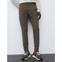 Autograph Slim Fit Trousers Dark Taupe