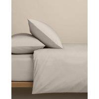 M&S Egyptian Cotton 400 Thread Count Crisp Bedding Set Putty