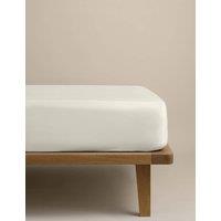 M&S Egyptian Cotton 400 Thread Count Crisp Deep Fitted Sheet Linen
