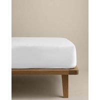 M&S Egyptian Cotton 400 Thread Count Deep Fitted Sheet White
