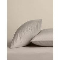 M&S Egyptian Cotton 400 Thread Count Crisp Pillowcases Putty
