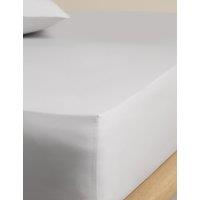 M&S Egyptian Cotton 400 Thread Count Crisp Fitted Sheet Dove