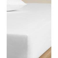 M&S Egyptian Cotton 400 Thread Count Crisp Fitted Sheet White