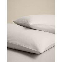 M&S 2 Pack Cotton Rich Pillowcases Linen
