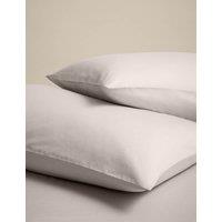 M&S 2 Pack Cotton Rich Pillowcases Ivory