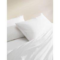 M&S 2 Pack Cotton Rich Pillowcases White