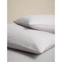 M&S 2 Pack Cotton Rich Pillowcases Dove