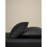 M&S 2 Pack Cotton Rich Pillowcases Charcoal
