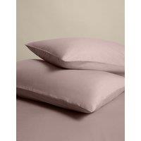 M&S 2 Pack Cotton Rich Pillowcases Blush Pink