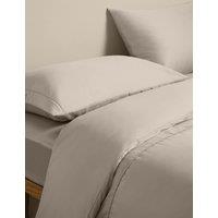 M&S Egytpian Cotton 230 Thread Count Silky Bedding Set Putty