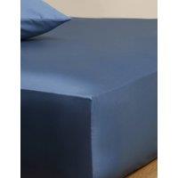 M&S Egyptian Cotton 230 Thread Count StayPut Fitted Sheet Slate Blue