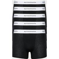 Autograph 5 Pack Supima Cotton Blend Supersoft Trunks Black